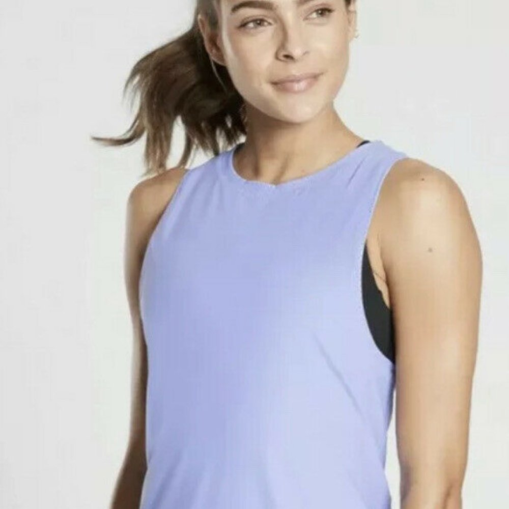 NWOT Athleta Pacifica II Dress, Victorian Periwinkle SIZE M